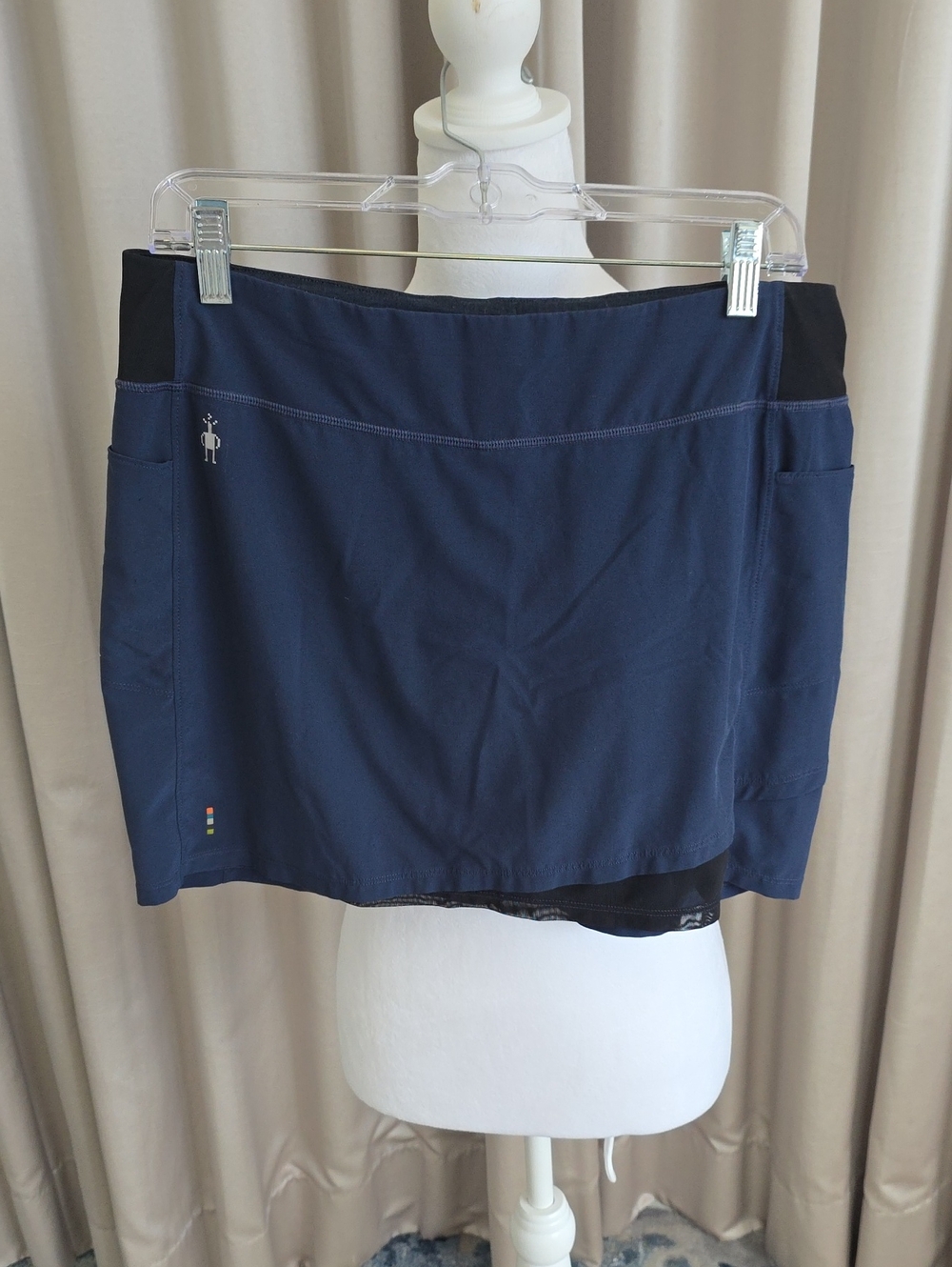 Smartwool Navy Blue Athletic Skort with Side Pockets